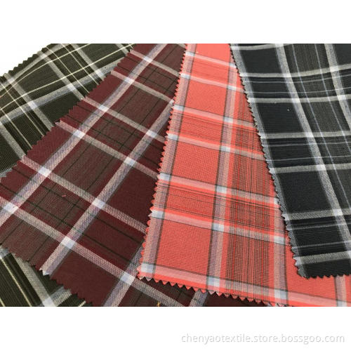 T/C Oxford Woven Yarn-dyed Plaid Fabric
